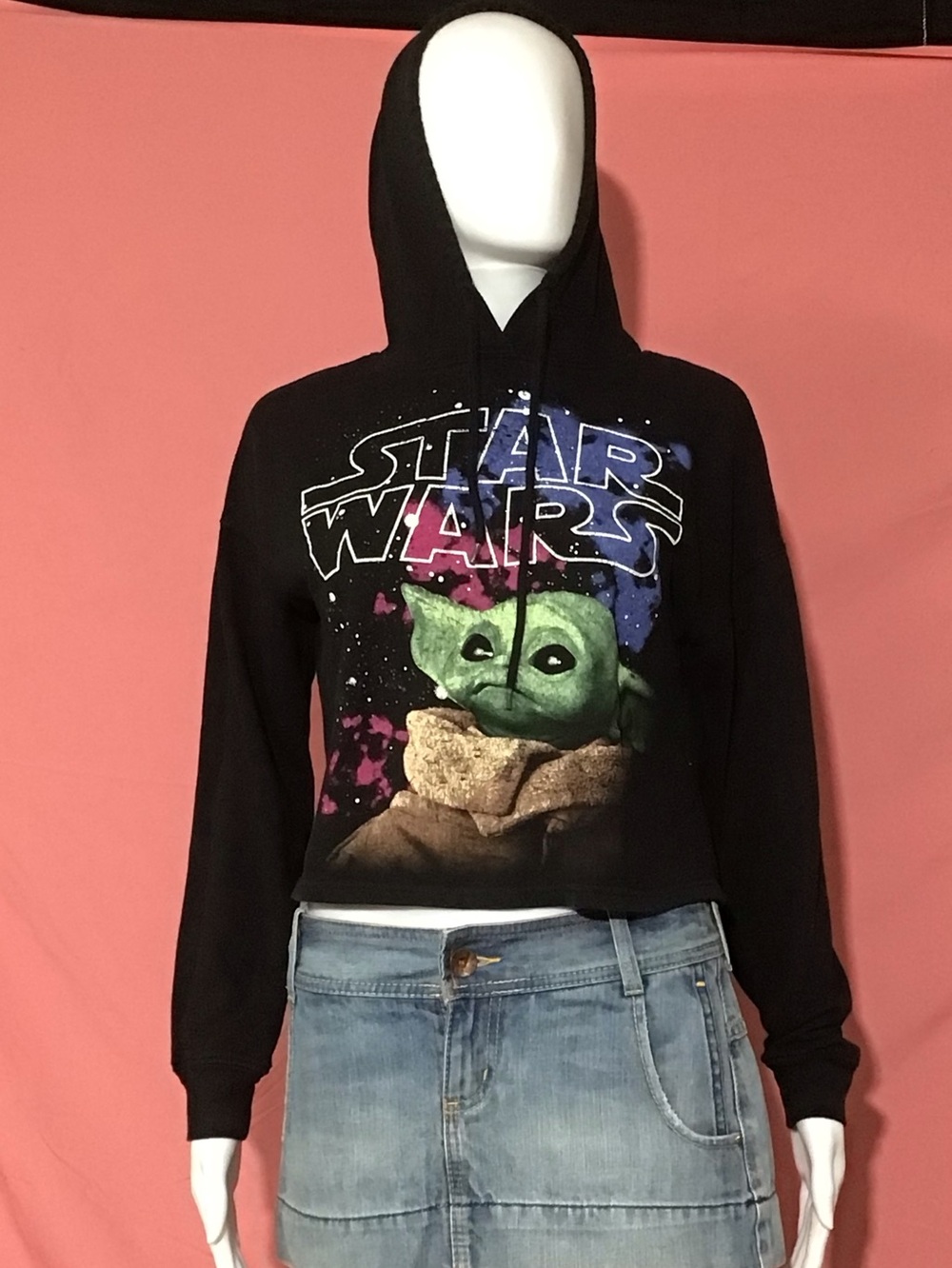 Star Wars Grogu Cropped Hoodie